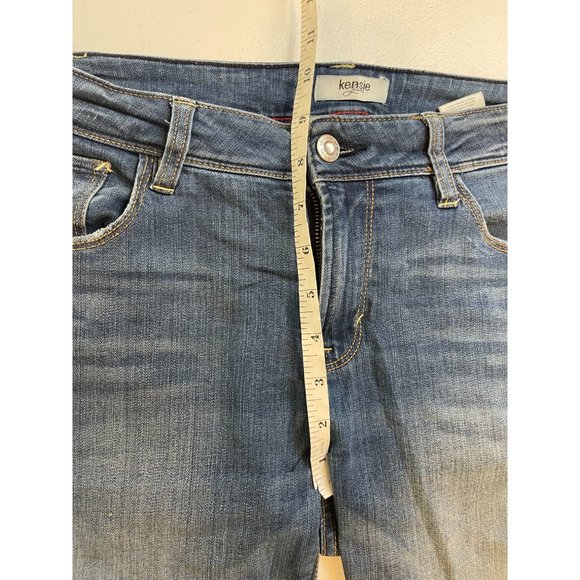 Kensie Women's Jeans Straight Leg Mid Rise Five Design Pockets Blue Size 6/28 - Picture 4 of 10